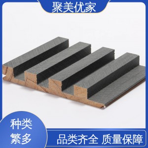 聚美优家 竹木纤维格栅 不易磨损 墙面装饰材料 支持定制